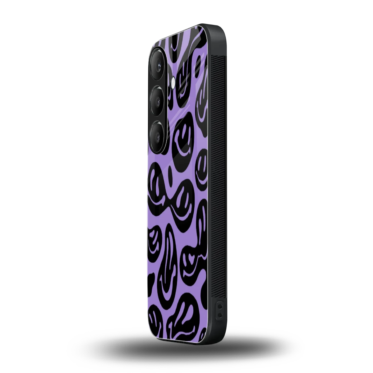Acid Smiles Purple samsung galaxy s24 mobile cover | shockproof glass phone case