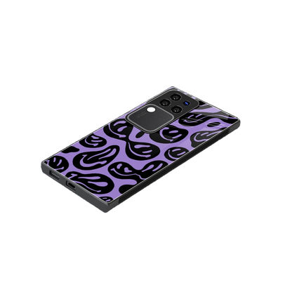 Acid Smiles Purple stylish phone case forvivo v30 pro | glossy glass and slim fit