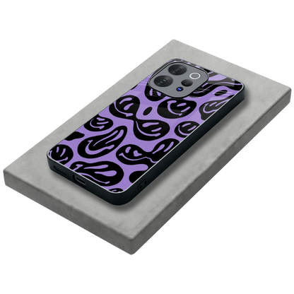 Acid Smiles Purple stylish phone case for vivo v70 elite | glossy glass and slim fit