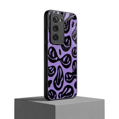 Acid Smiles Purple redmi 15 5g mobile cover | shockproof glass phone case