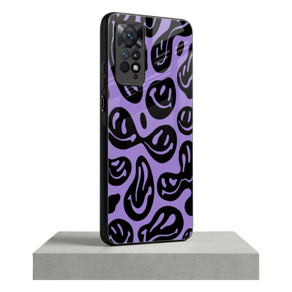 Acid Smiles Purple redmi note 11 pro mobile cover | shockproof glass phone case
