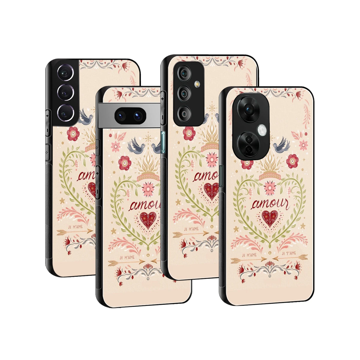 Stylish Glass Back Case for All Smartphones iPhone, Samsung, OnePlus, Pixel, Redmi, Oppo, Vivo, Motorola
