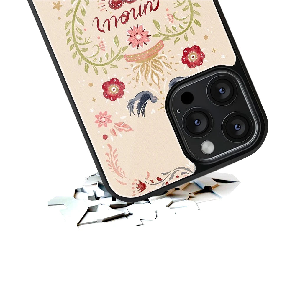 Durable Glass Back Mobile Case for iPhone, Samsung, OnePlus, Google Pixel, Redmi, Vivo, Oppo