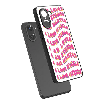 Affirmation sleek oneplus nord ce5 5g cover with tempered glass back and TPU edges