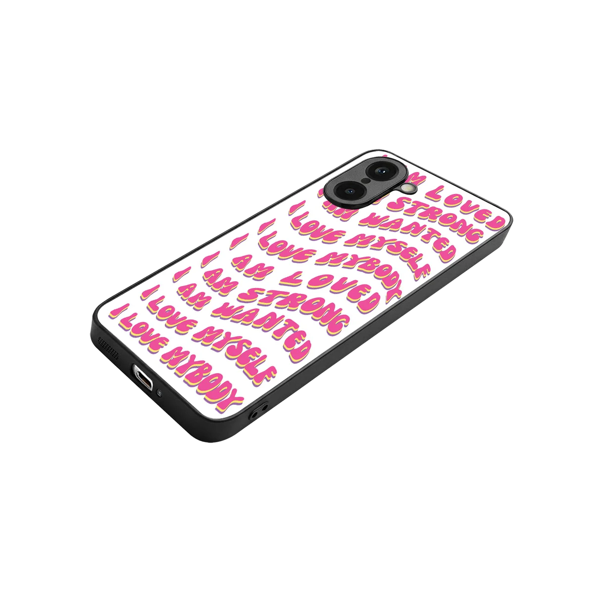 Affirmation stylish phone case for oneplus nord ce5 5g | glossy glass and slim fit