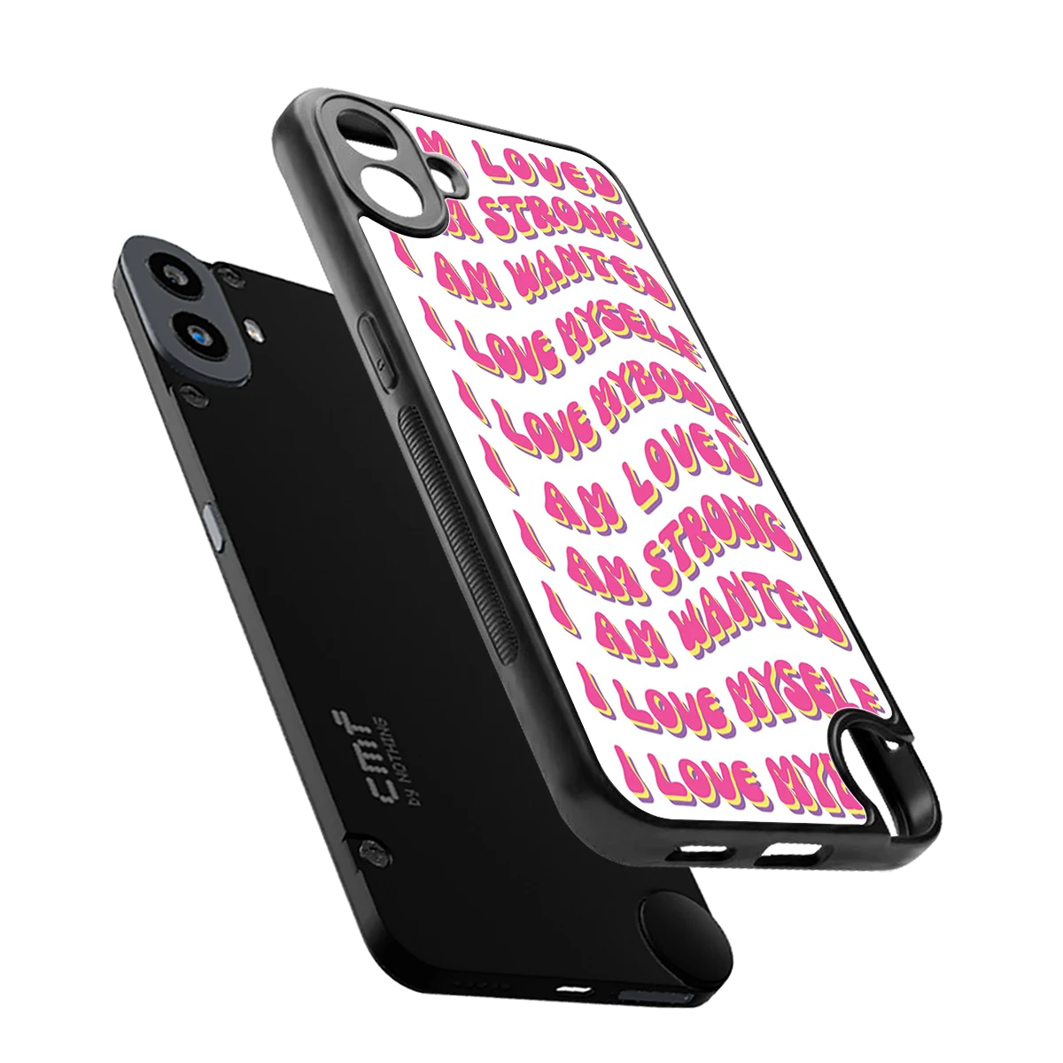 Affirmation sleek cmf nothing phone 1 cover with tempered glass back and TPU edges