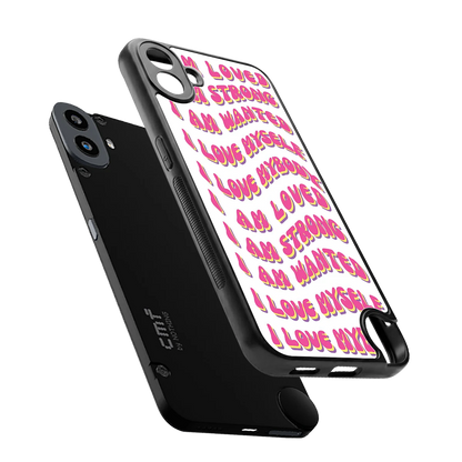 Affirmation sleek cmf nothing phone 1 cover with tempered glass back and TPU edges