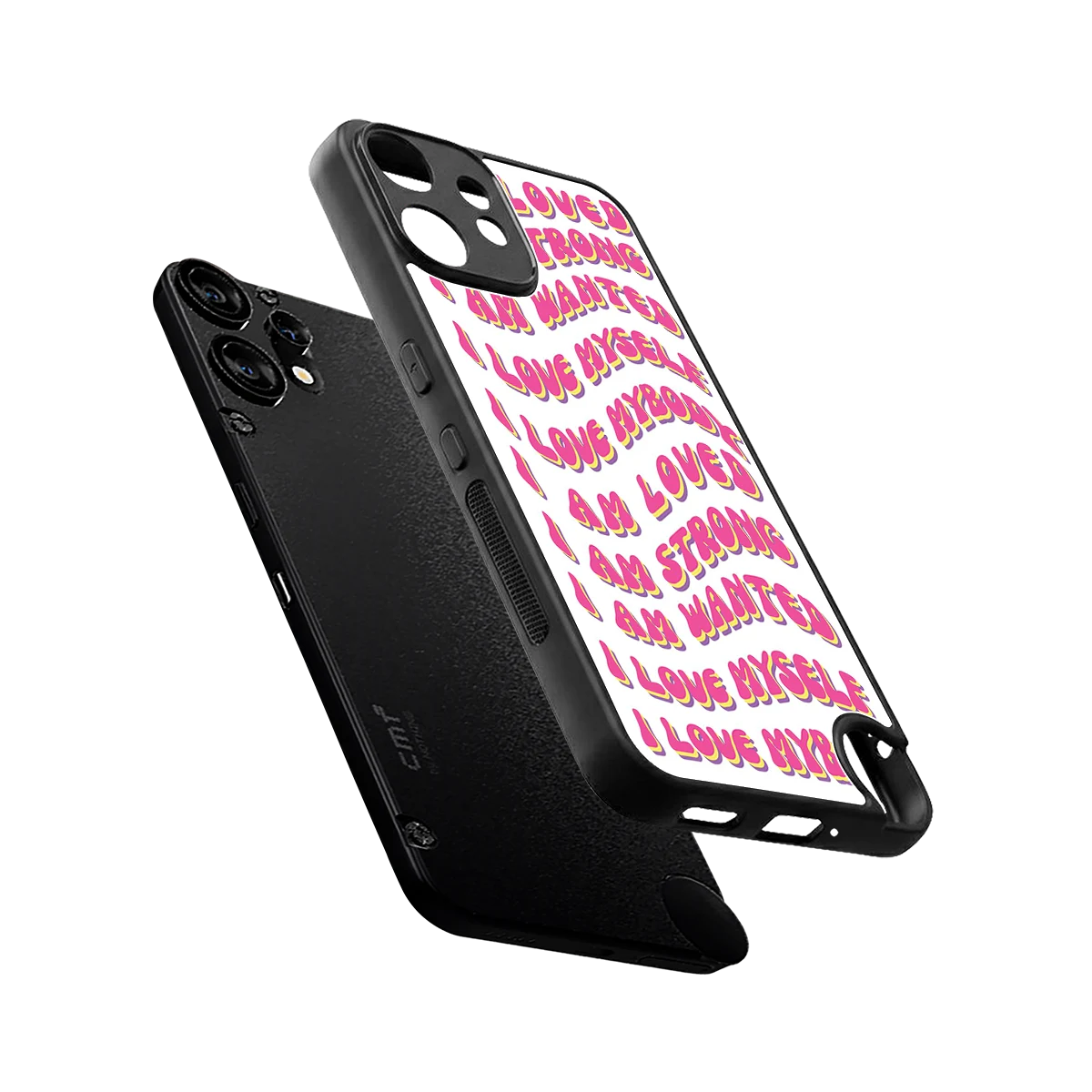 Affirmation sleek cmf nothing phone 2 pro cover with tempered glass back and TPU edges