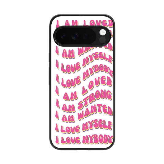 Affirmation back phone cover | glass case for google pixel 10 pro xl