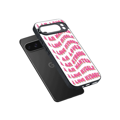 Affirmation sleek google pixel 10 pro xl cover with tempered glass back and TPU edges
