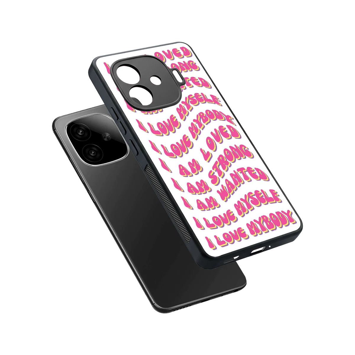 Affirmation sleek iqoo neo 10r 5g cover with tempered glass back and TPU edges