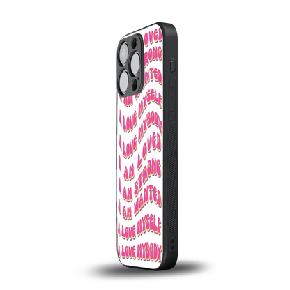Affirmation iphone 13 pro mobile cover | shockproof glass phone case