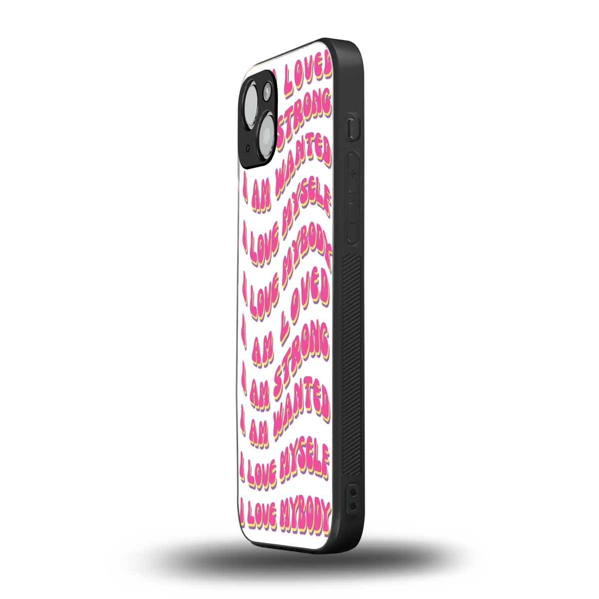 Affirmation iphone 13 mobile cover | shockproof glass phone case
