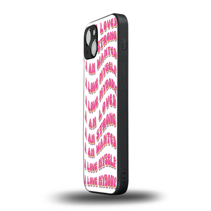 Affirmation iphone 14 mobile cover | shockproof glass phone case