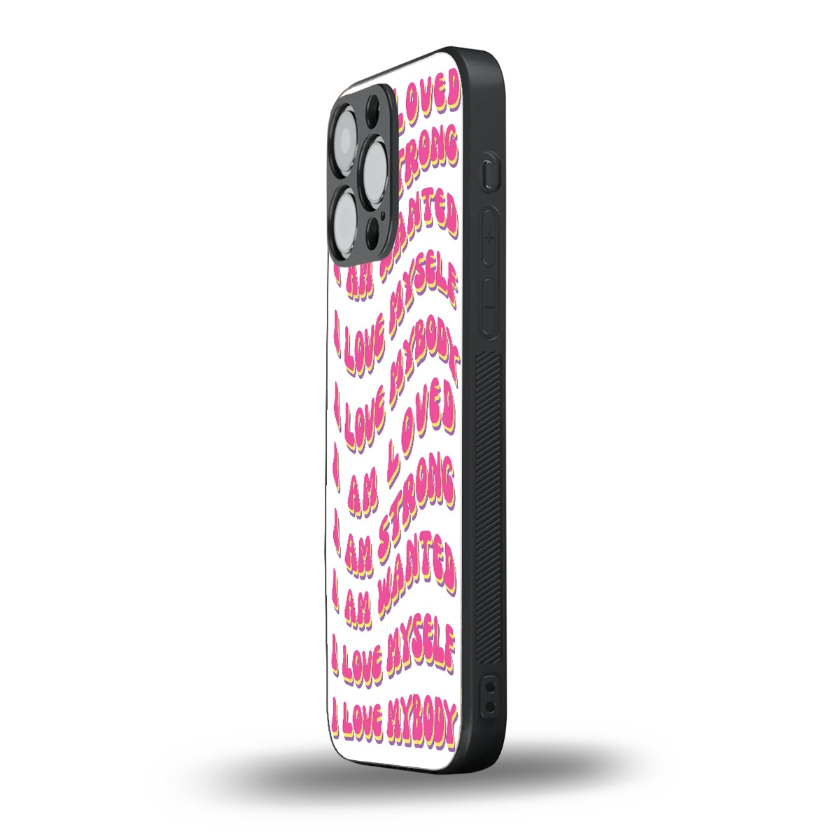 Affirmation iphone 15 pro max mobile cover | shockproof glass phone case