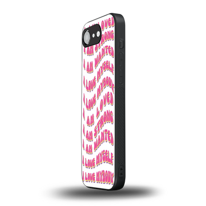 Affirmation iphone 16e mobile cover | shockproof glass phone case