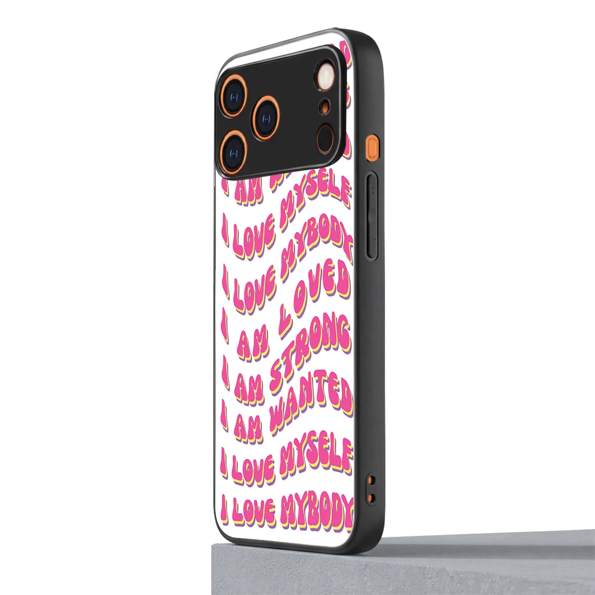 Affirmation iphone 17 pro mobile cover | shockproof glass phone case