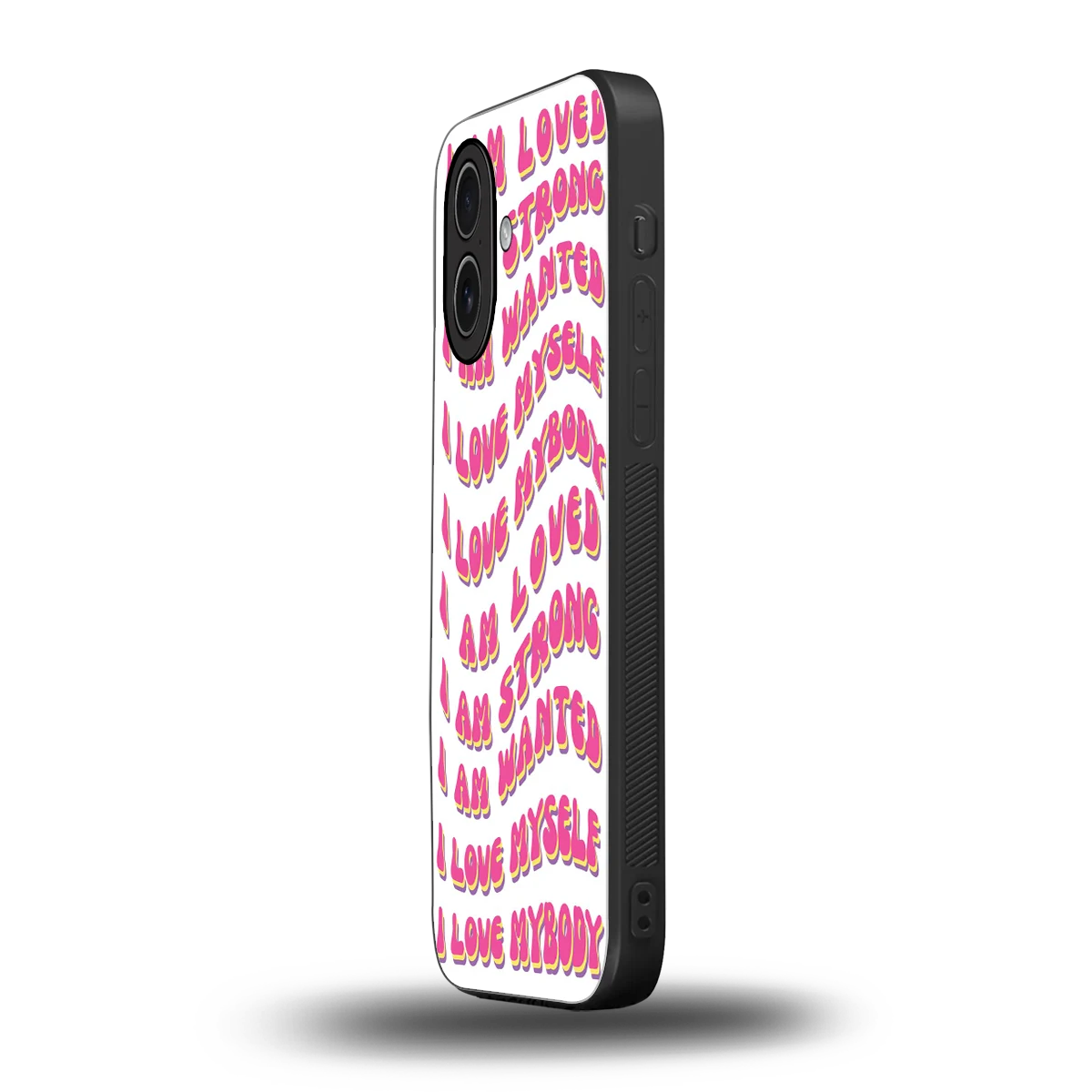 Affirmation iphone 17 mobile cover | shockproof glass phone case