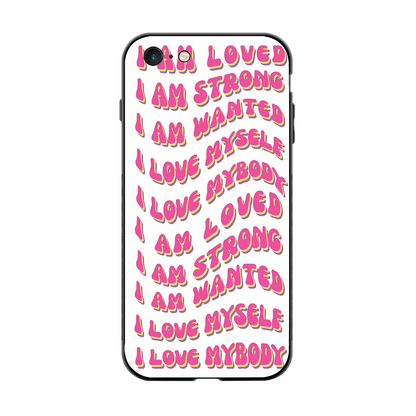 Affirmation back phone cover | glass case for iphone 6