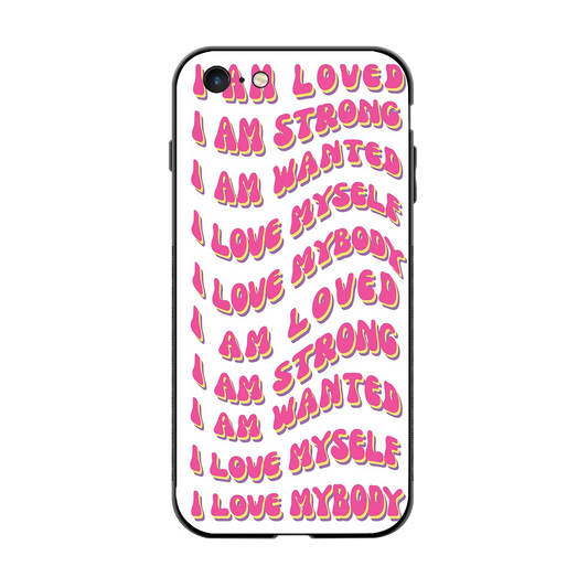 Affirmation back phone cover | glass case for iphone 6s plus
