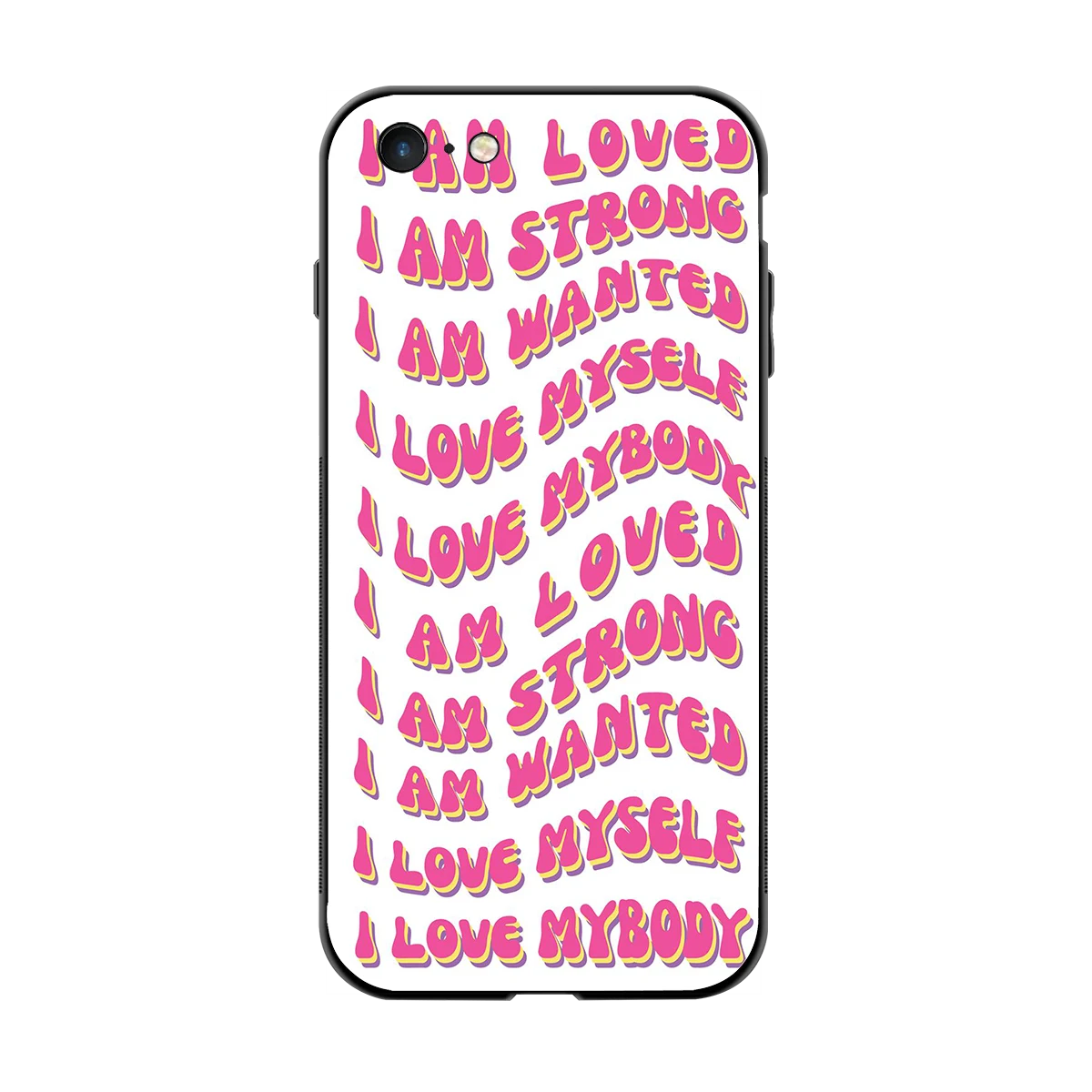 Affirmation back phone cover | glass case for iphone 6s
