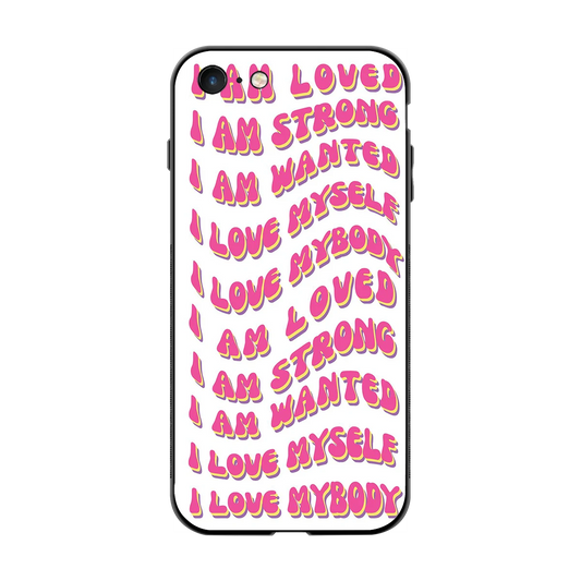 Affirmation back phone cover | glass case for iphone 7