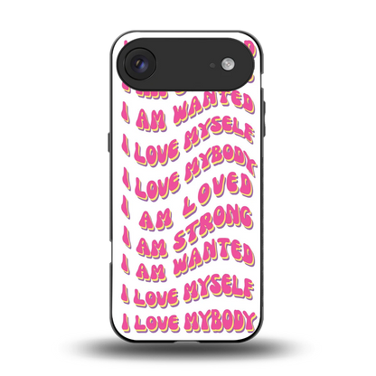 Affirmation back phone cover | glass case for iphone air
