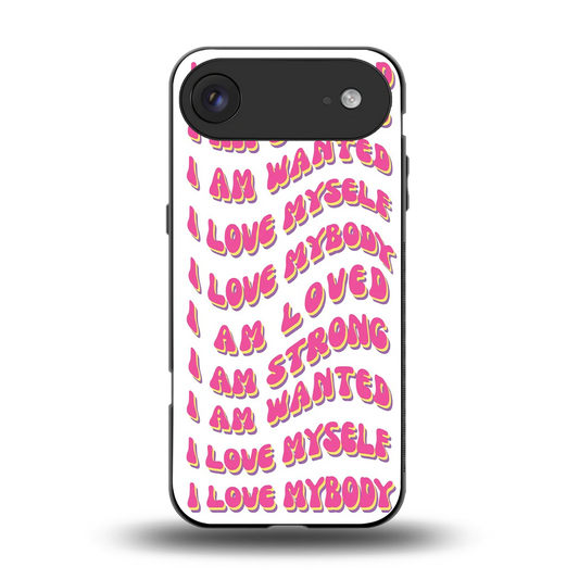 Affirmation back phone cover | glass case for iphone air