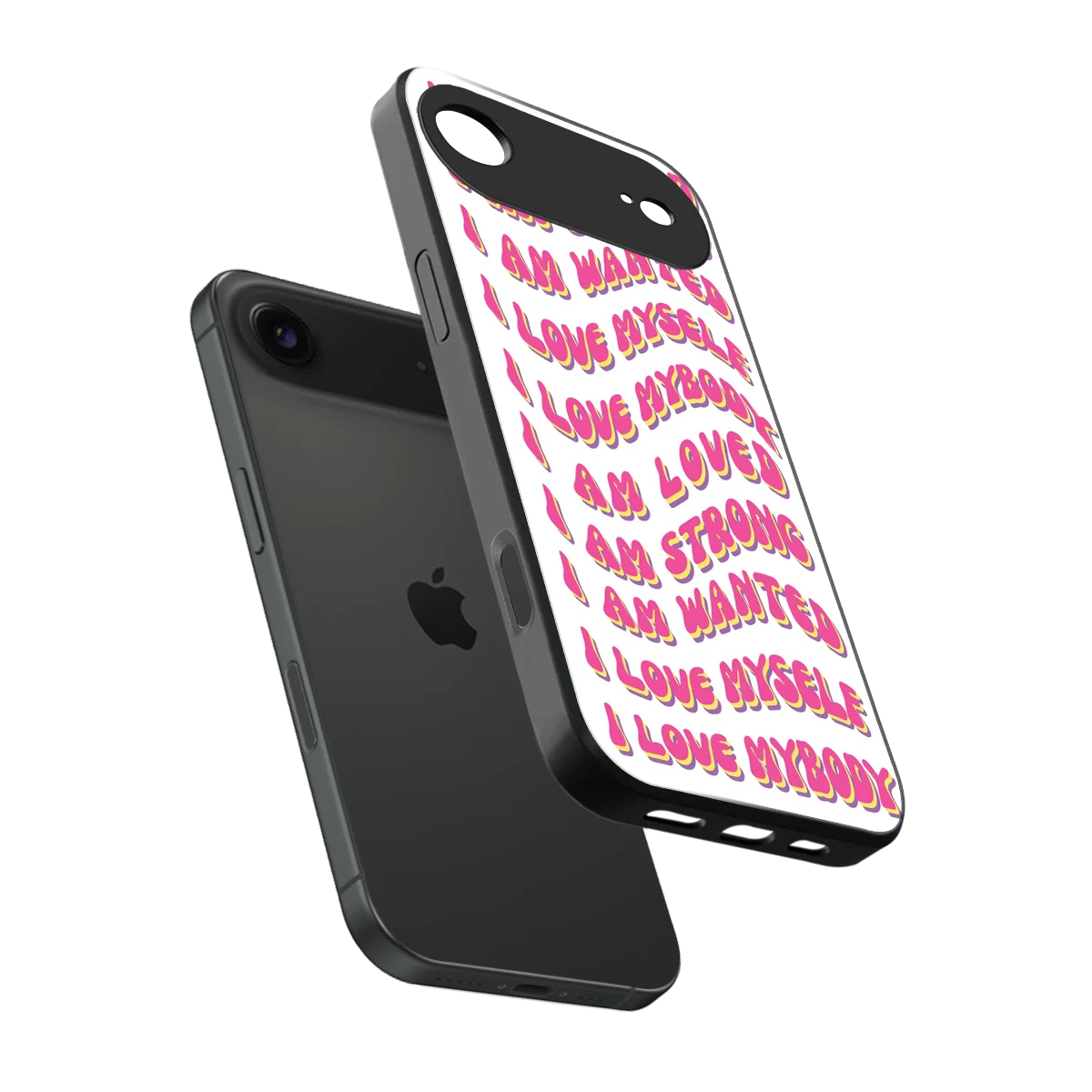 Affirmation sleek iphone air cover with tempered glass back and TPU edges