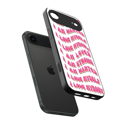 Affirmation sleek iphone air cover with tempered glass back and TPU edges