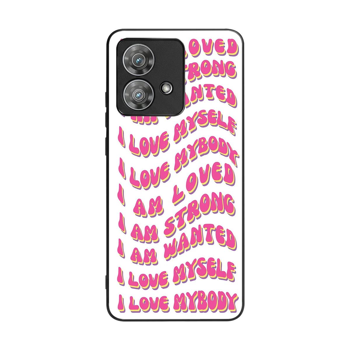 Affirmation back phone cover | glass case for motorola edge 40 neo 5g