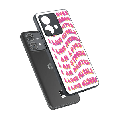 Affirmation sleek motorola edge 40 neo 5g cover with tempered glass back and TPU edges