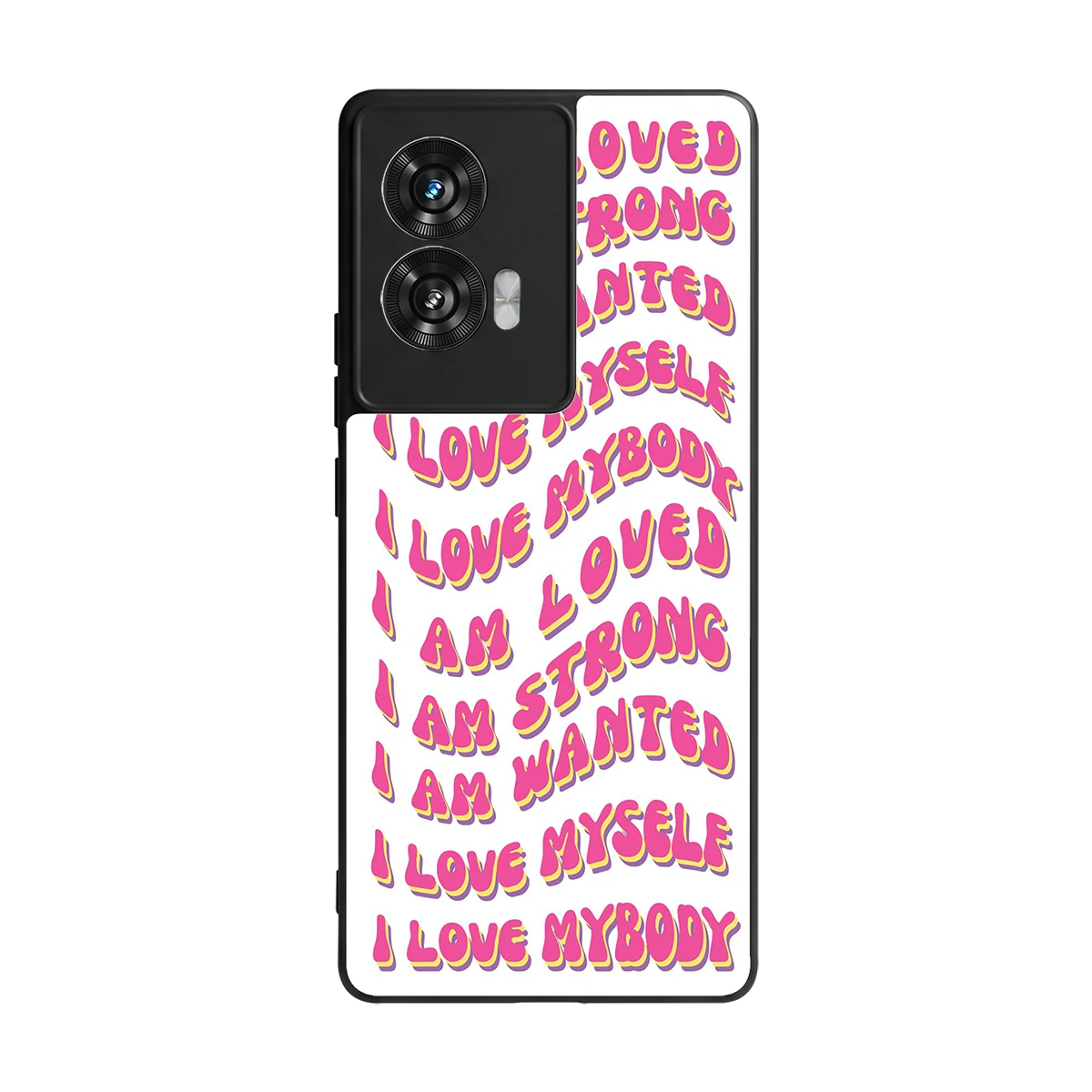 Affirmation back phone cover | glass case for motorola edge 50 fusion