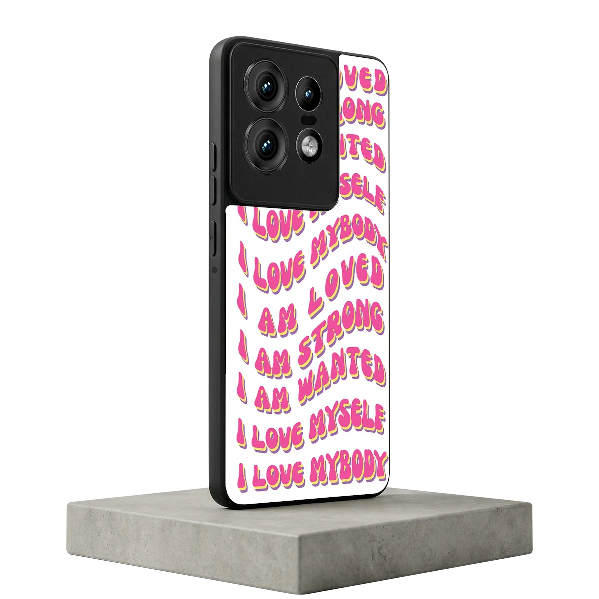 Affirmation motorola edge 50 pro mobile cover | shockproof glass phone case