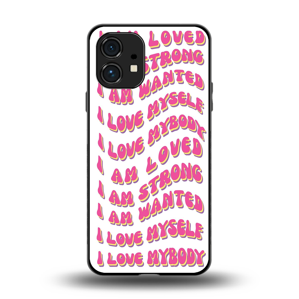 Affirmation back phone cover | glass case for nothing phone 1