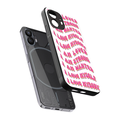 Affirmation sleek nothing phone 2 cover with tempered glass back and TPU edges