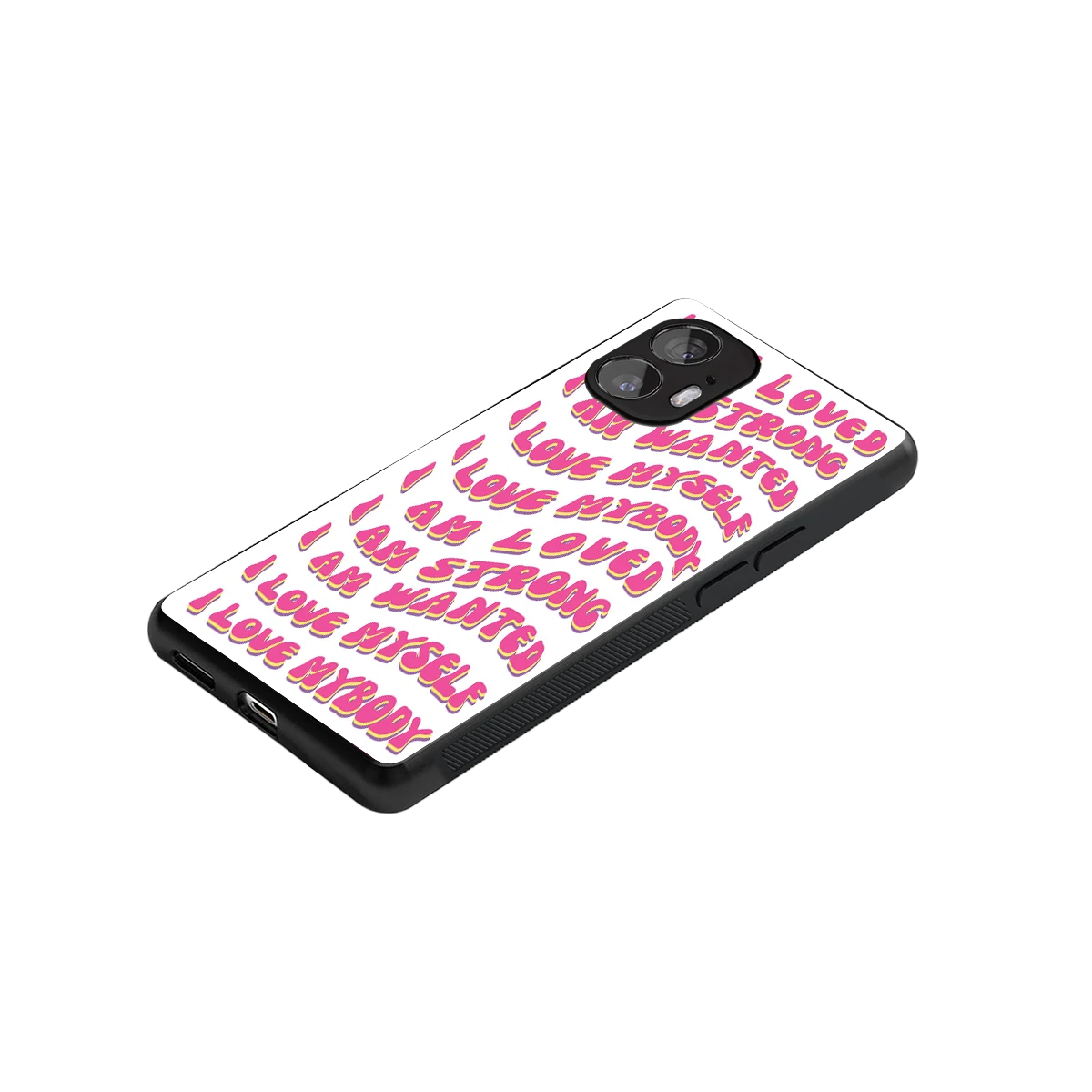 Affirmation stylish phone case for nothing phone 2 | glossy glass and slim fit