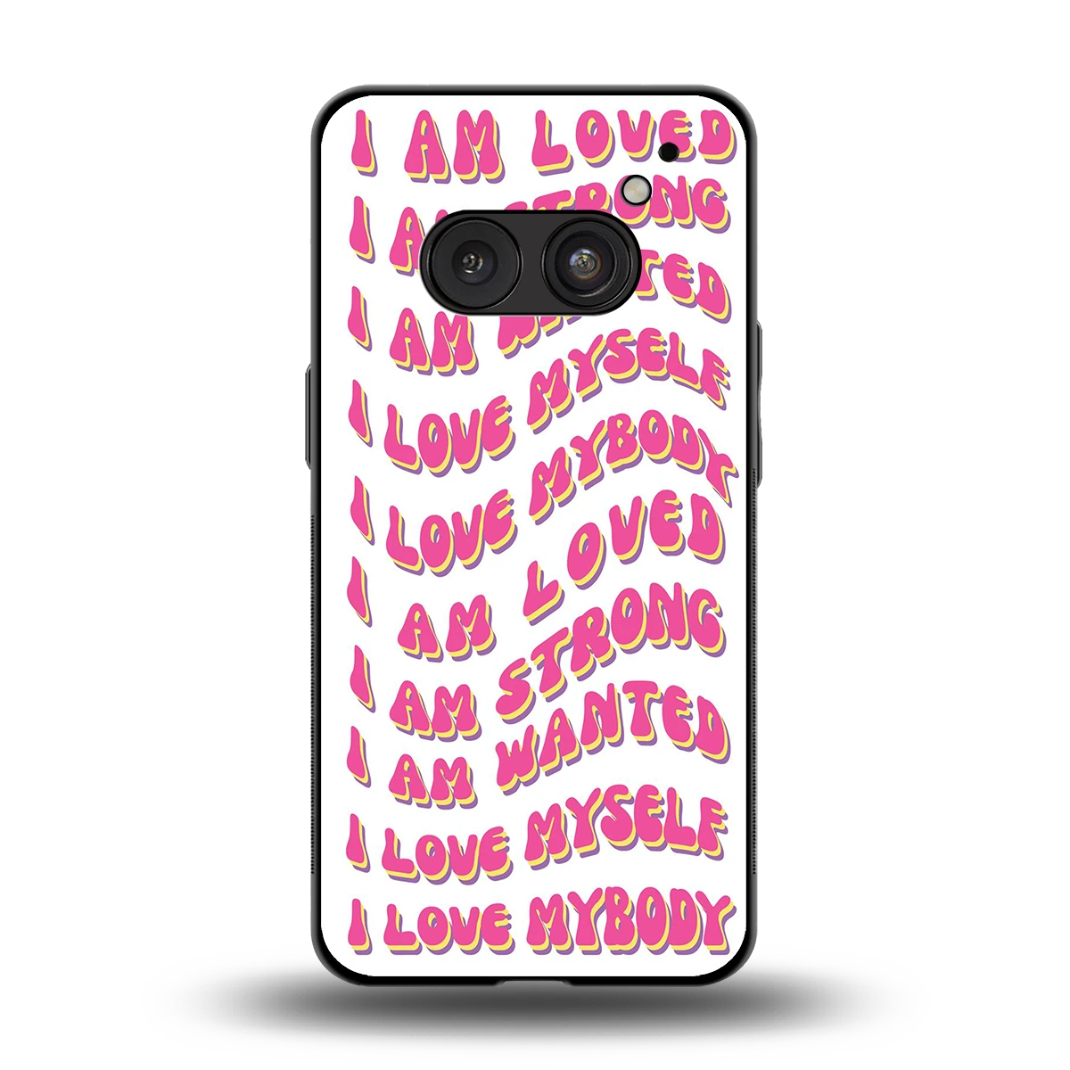 Affirmation back phone cover | glass case for nothing phone 2a plus