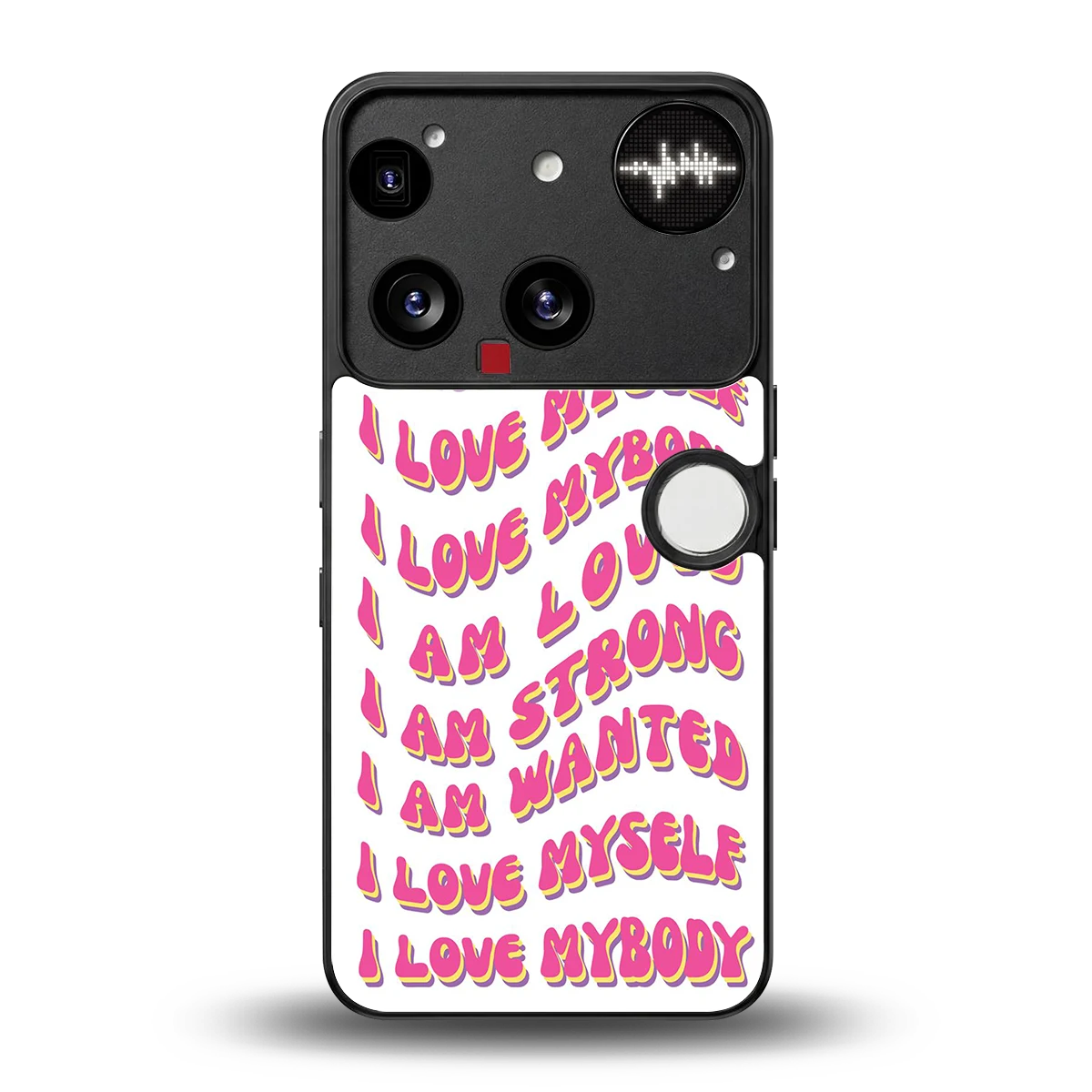 Affirmation back phone cover | glass case for nothing phone 3