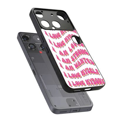 Affirmation sleek nothing phone 3 cover with tempered glass back and TPU edges