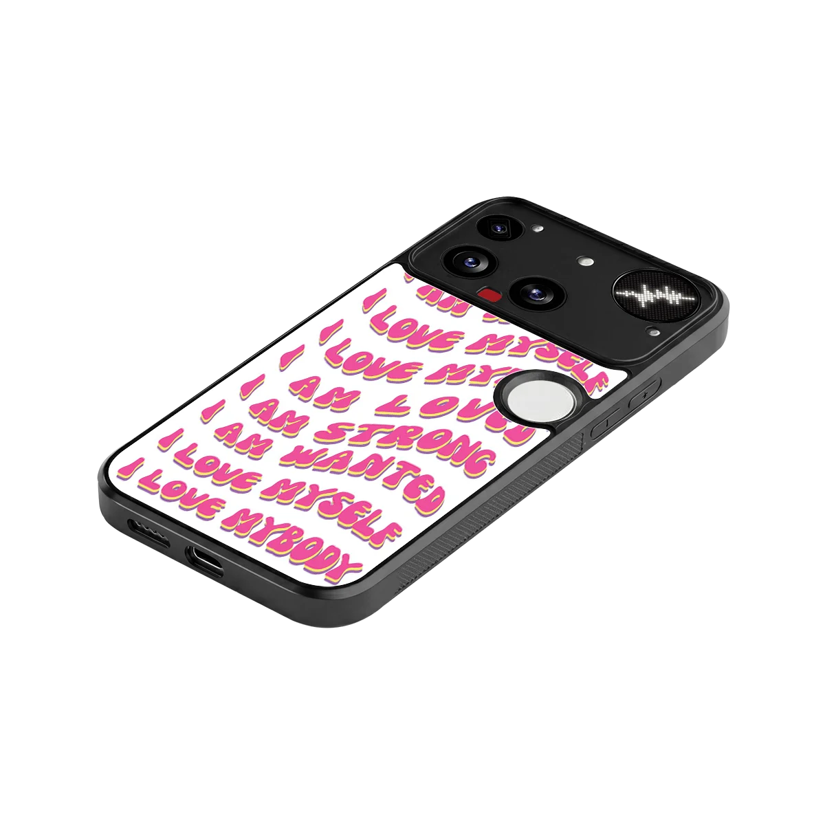 Affirmation stylish phone case for nothing phone 3 | glossy glass and slim fit