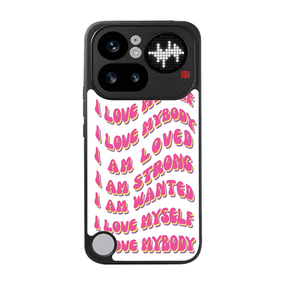 Affirmation back phone cover | glass case for nothing phone 4a pro