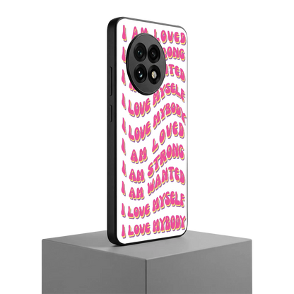 Affirmation oneplus 13r mobile cover | shockproof glass phone case