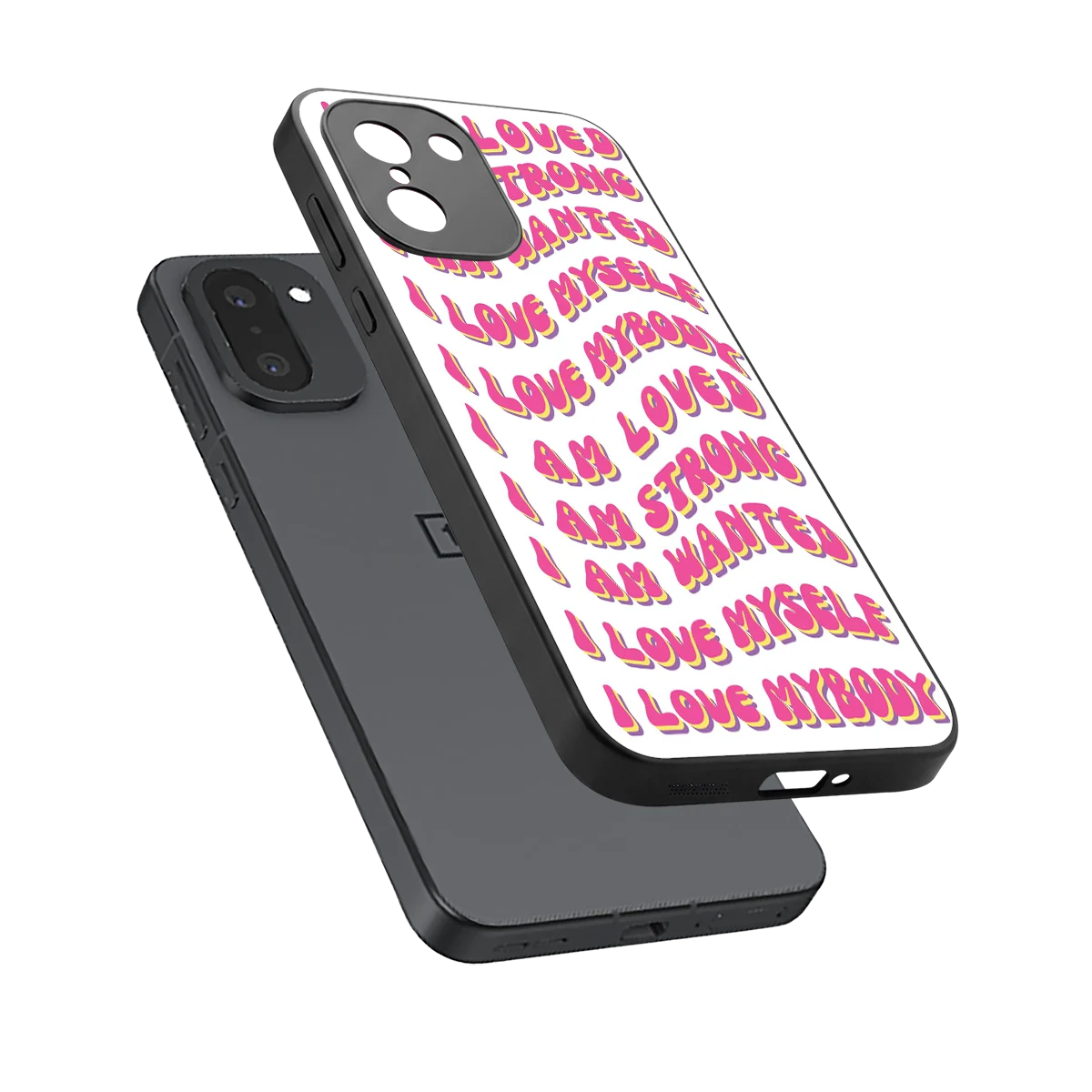 Affirmation sleek oneplus 15r cover with tempered glass back and TPU edges