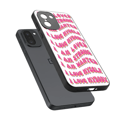 Affirmation sleek oneplus 15r cover with tempered glass back and TPU edges