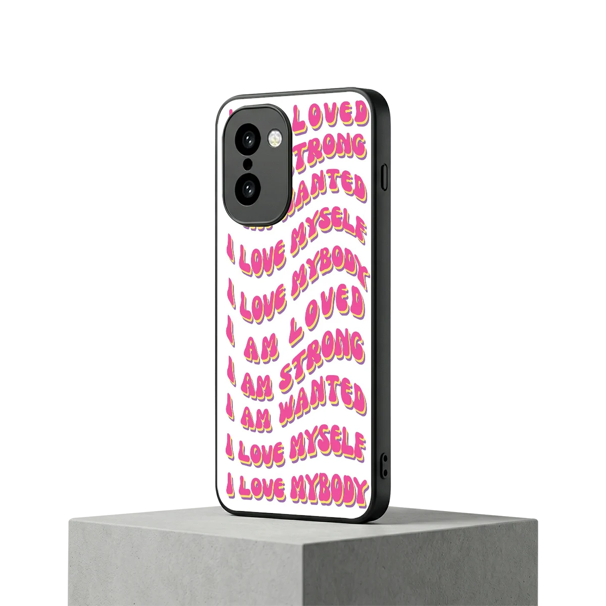 Affirmation oneplus 15r mobile cover | shockproof glass phone case