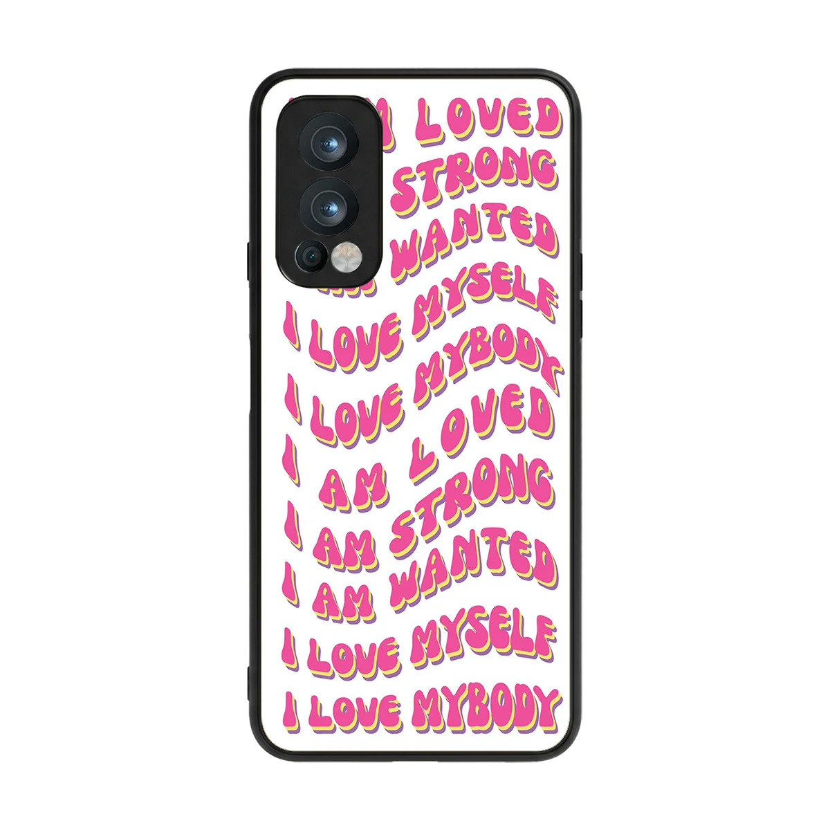 Affirmation back phone cover | glass case for oneplus nord 2