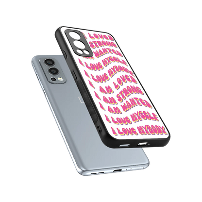 Affirmation sleek oneplus nord 2 cover with tempered glass back and TPU edges