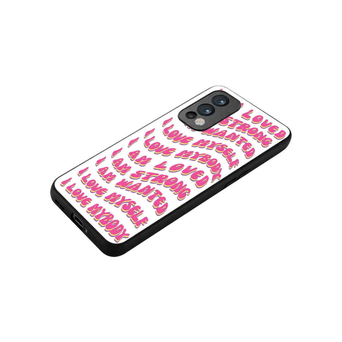Affirmation stylish phone case for oneplus nord 2 | glossy glass and slim fit