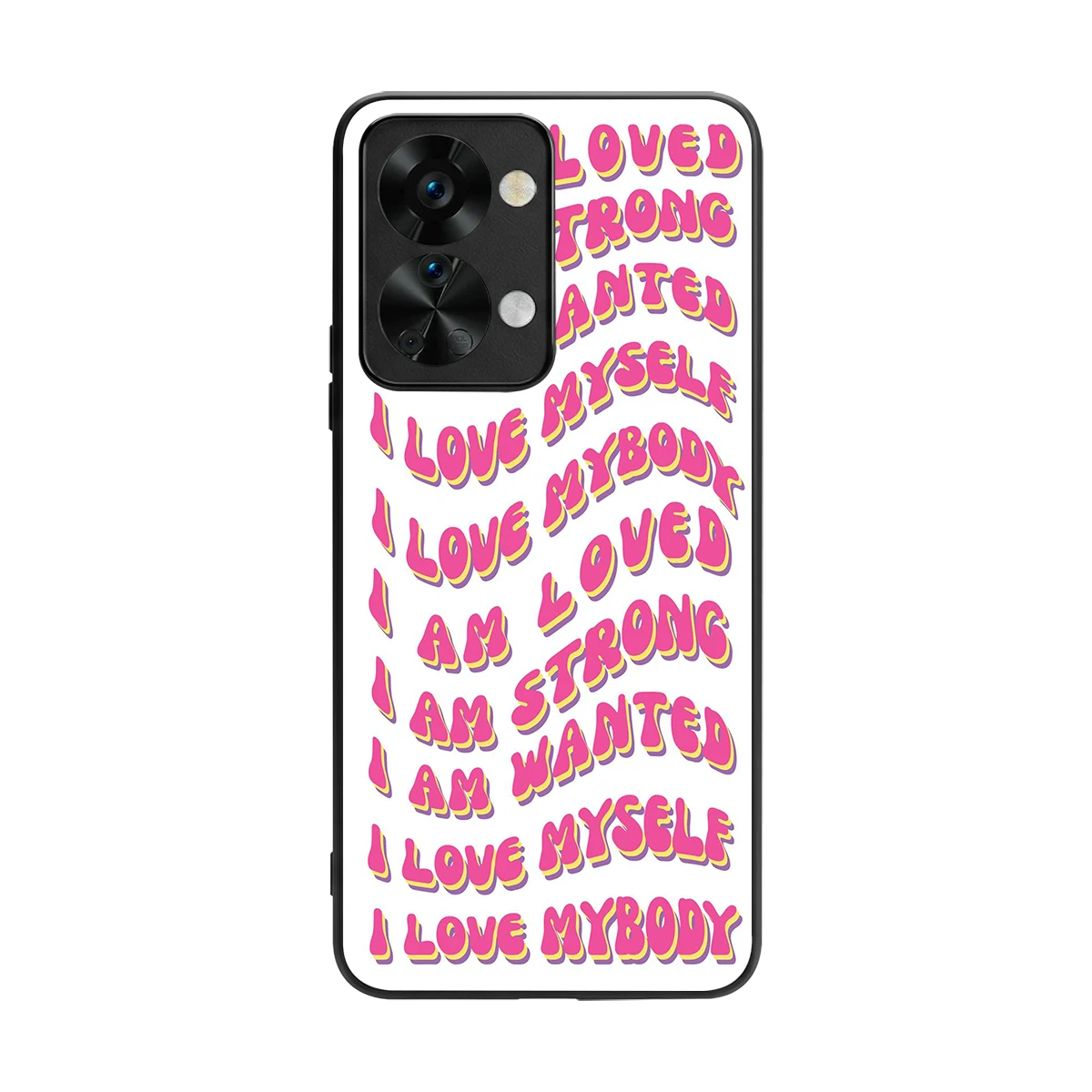 Affirmation back phone cover | glass case for oneplus nord 2t